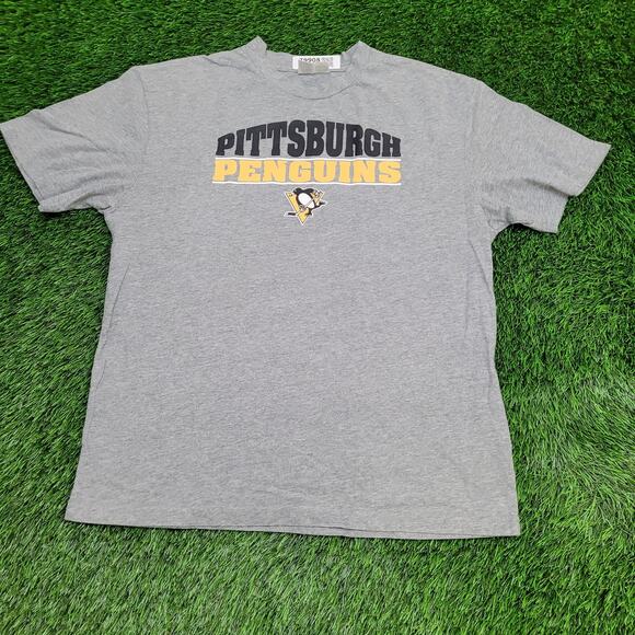 Pittsburgh-Penguins Shirt Womens XL 23x28 Arch Gray - Picture 1 of 13